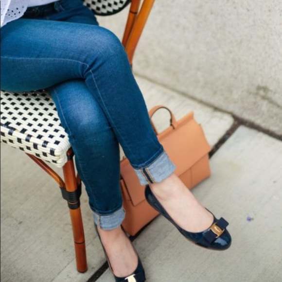 SALVATORE FERRAGAMO VERA BOW FLATS 8 CLASSIC - Picture 3 of 16